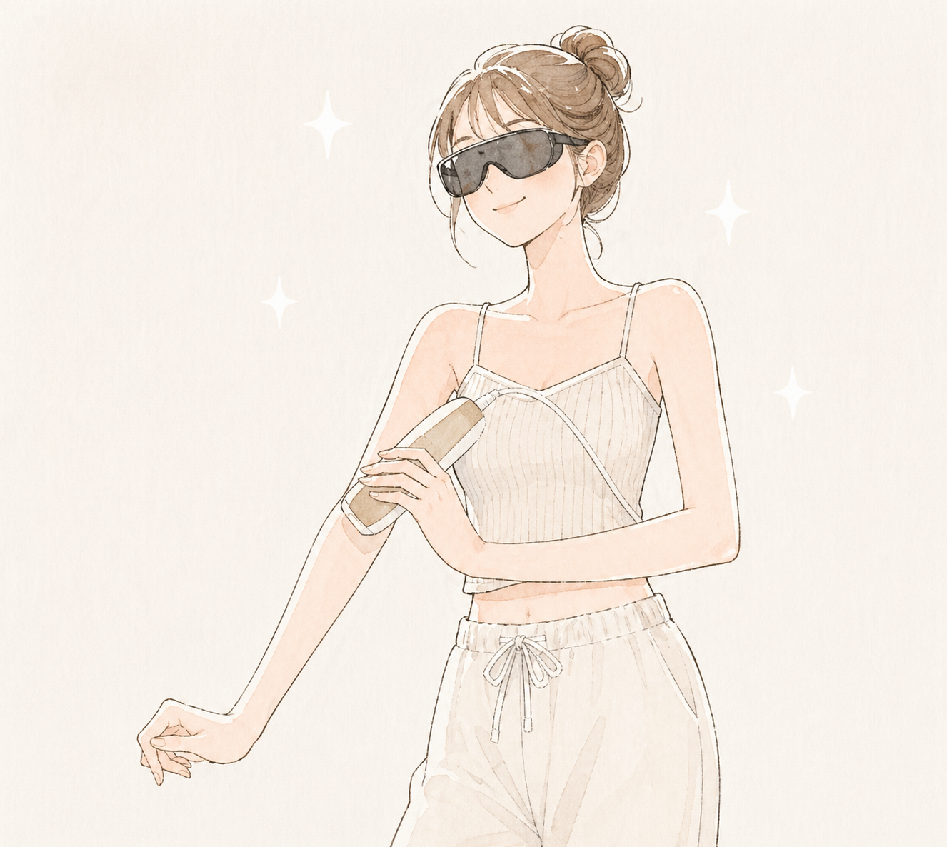 ムダ毛ケアイメージイラスト